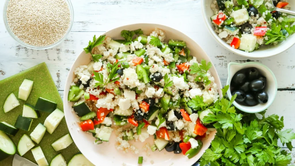 Greek Salad with Quinoa