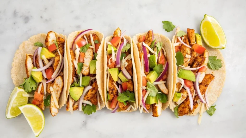 Grilled Chicken Tacos with Avocado Salsa - Explore global flavors