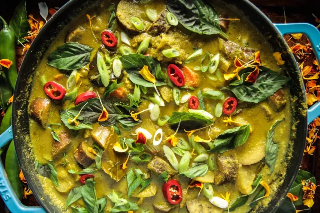 Thai Green Curry with Vegetables - Explore global flavors