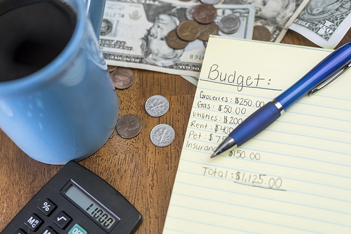 Set A Budget for money saving