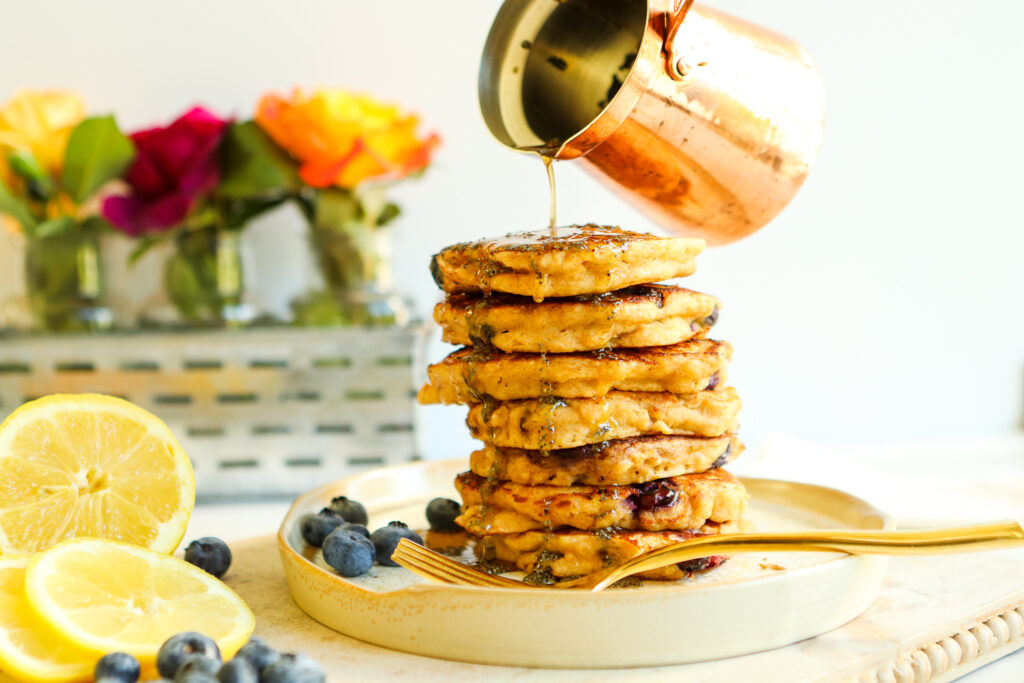 Blueberry Lemon Ricotta Pancakes recipes for brunch