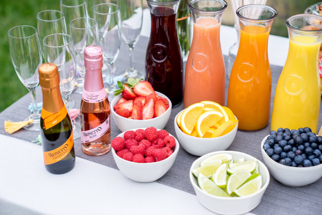 Mimosa Bar Serve fresh fruit juices recipes for brunch