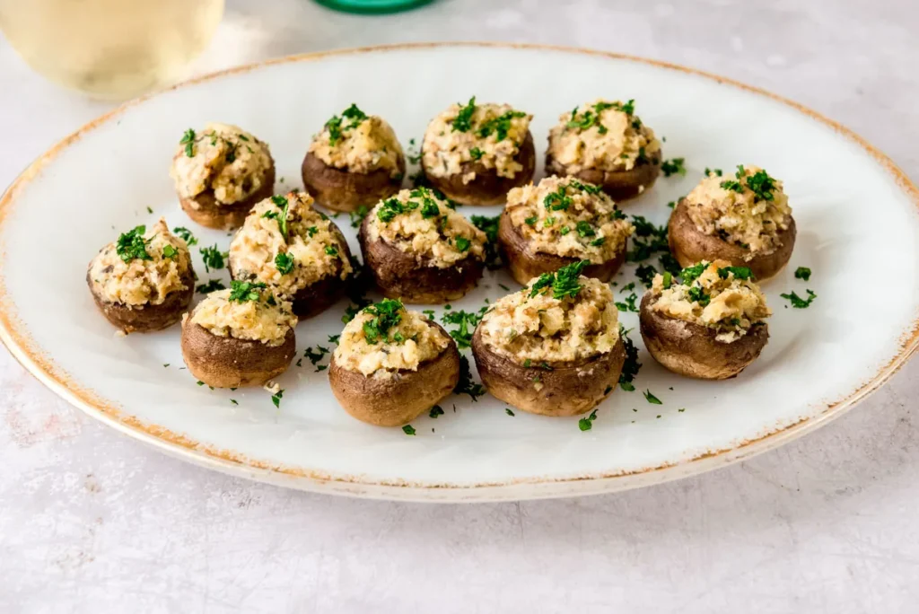 Mushrooms Stuffed with Ricotta and Herbs