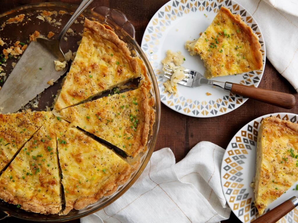 Quiche with Gruyere Cheese and Caramelized Onions