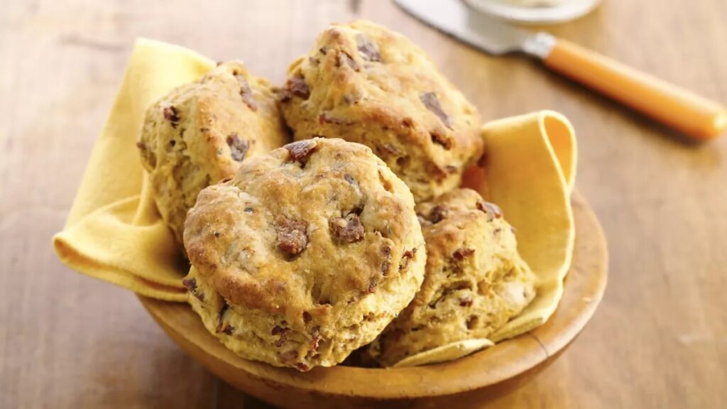 Biscuits with Maple Bacon and Sweet Potato